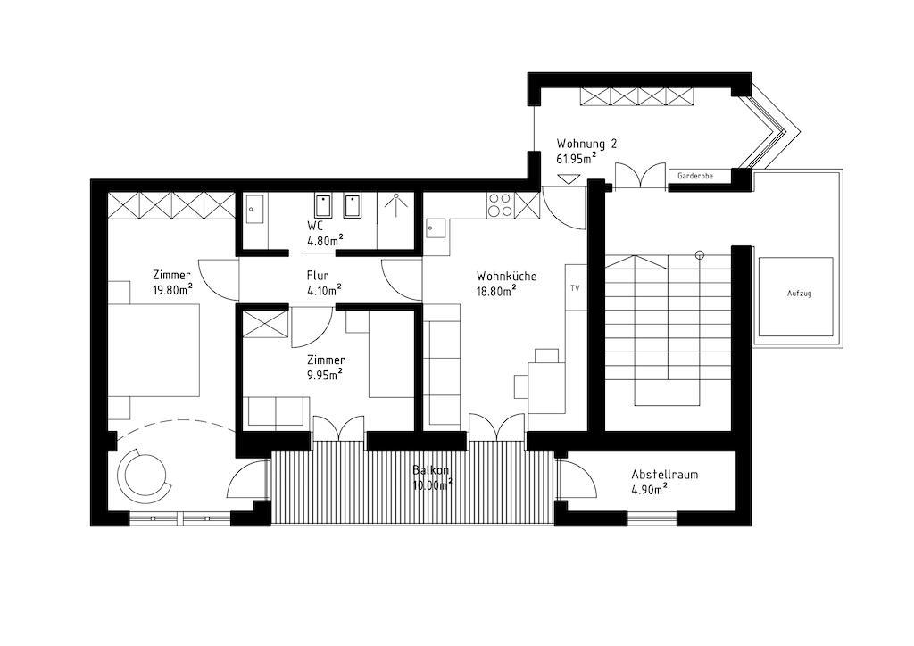 Apartment Genziana Urtijëi Oda fotoğraf